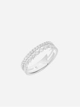 Immaculate Vegan - BLOOMTINE Illuminess™ Sterling Silver Combi Stack Ring | Multiple Sizes