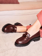 Immaculate Vegan - Minuit sur Terre Sherlock Vegan Grain Leather Loafers | Chocolate