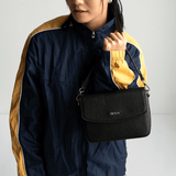 Immaculate Vegan - SKYLA GRACIE Classic Satchel with Crossbody Strap Black