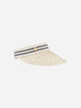 Immaculate Vegan - Stelar Amed Handwoven Sun Visor | Natural & Bkack
