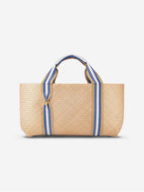 Immaculate Vegan - Stelar Mentawai Bamboo Vegan Large Tote Bag | Natural & Blue Stripe