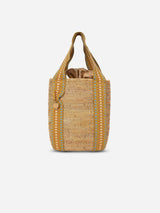 Immaculate Vegan - Stelar Sampela Handwoven Atta Vegan Handheld Bucket Bag | Copper Stripe