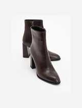 Immaculate Vegan - Prologue Shoes Jewel Brown Cilt High Heel Boot (Women)