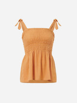 Immaculate Vegan - KOMODO Gaia Women's Cheesecloth Vest | Orange