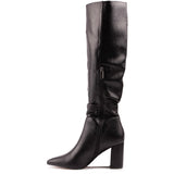Immaculate Vegan - V.GAN Peach Women's Vegan Leather Knee High Boots | Black
