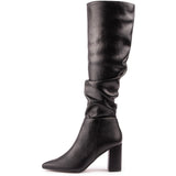 Immaculate Vegan - V.GAN Peach Women's Vegan Leather Knee High Boots | Black