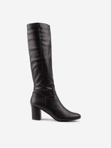 Immaculate Vegan - V.GAN Avocado Women's Vegan Leather Knee High Boots | Black UK3 / EU36 / US5