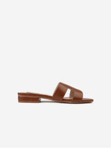 Immaculate Vegan - V.GAN Bok Women's Vegan Leather Classic Slider Sandals | Tan UK3 / EU36 / US5