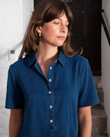 Immaculate Vegan - BIBICO Alexa Women's Cotton Shirt Dress | Textured Denim