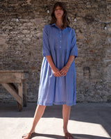 Immaculate Vegan - BIBICO Bea Women's Cotton Shirt Dress | Blue Check