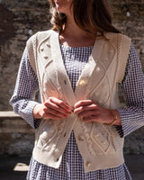 Immaculate Vegan - BIBICO Orla Women's Cotton Checked Day Dress | Dove Grey Gingham