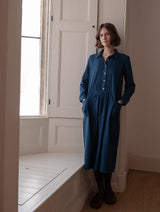 Immaculate Vegan - BIBICO Jack Women's Cotton Shirt Dress | Denim