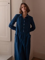 Immaculate Vegan - BIBICO Jack Women's Cotton Shirt Dress | Denim