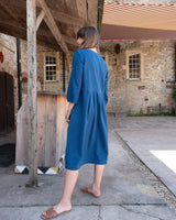 Immaculate Vegan - BIBICO Jane Women's Cotton Midi Dress | Textured Denim