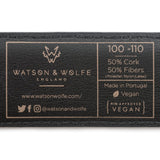 Immaculate Vegan - Watson & Wolfe Cork Belt in Black