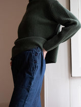 Immaculate Vegan - BIBICO Anna Women's Wide Leg Cotton Trousers | Denim