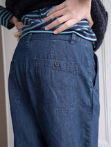 Immaculate Vegan - BIBICO Harper Women's Cotton Wide Leg Trousers | Denim