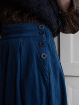 Immaculate Vegan - BIBICO Wander Women's Cotton Pleated Skirt | Denim