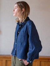 Immaculate Vegan - BIBICO Ada Women's Cropped Cotton Blouse | Denim