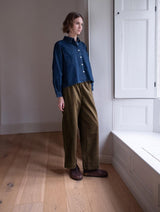 Immaculate Vegan - BIBICO Ada Women's Cropped Cotton Blouse | Denim