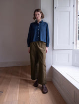 Immaculate Vegan - BIBICO Ada Women's Cropped Cotton Blouse | Denim