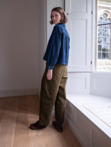 Immaculate Vegan - BIBICO Ada Women's Cropped Cotton Blouse | Denim