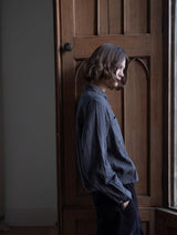 Immaculate Vegan - BIBICO Ada Women's Cropped Cotton Blouse | Black & Grey Gingham