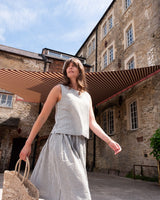 Immaculate Vegan - BIBICO Jordan Women's Cotton Casual Skirt | Olive Green Gingham