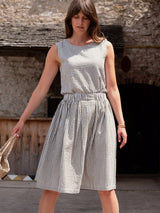 Immaculate Vegan - BIBICO Jordan Women's Cotton Casual Skirt | Olive Green Gingham