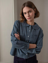 Immaculate Vegan - BIBICO Jolene Women's Cotton Casual Shirt | Denim