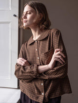 Immaculate Vegan - BIBICO Jolene Women's Cotton Casual Shirt | Black Check