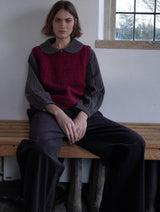 Immaculate Vegan - BIBICO Harper Women's Cotton Corduroy Wide Leg Trousers | Dove Grey