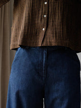 Immaculate Vegan - BIBICO Harper Women's Cotton Wide Leg Trousers | Denim