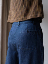 Immaculate Vegan - BIBICO Harper Women's Cotton Wide Leg Trousers | Denim