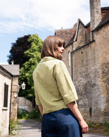 Immaculate Vegan - BIBICO Gina Women's Cotton & Linen Casual Shirt | Avocado Stripe