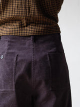 Immaculate Vegan - BIBICO Harper Women's Cotton Corduroy Wide Leg Trousers | Dove Grey