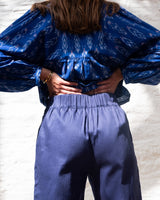 Immaculate Vegan - BIBICO Anna Women's Organic Cotton Culottes | Chevron Indigo