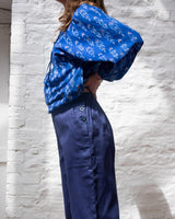 Immaculate Vegan - BIBICO Anna Women's Organic Cotton Culottes | Chevron Indigo