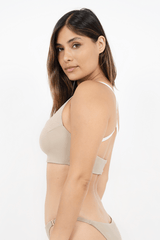 Immaculate Vegan - 1 People Crete HER - Cross Back Bikini Top - Sand