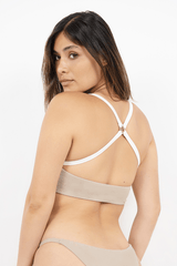 Immaculate Vegan - 1 People Crete HER - Cross Back Bikini Top - Sand