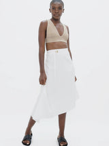 Immaculate Vegan - 1 People Mallorca PMI - Asymmetric Skirt - White Dove L