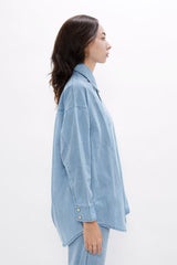 Immaculate Vegan - 1 People Louisiana MSY - Classic Denim Shirt - Sky