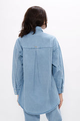 Immaculate Vegan - 1 People Louisiana MSY - Classic Denim Shirt - Sky