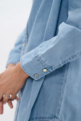 Immaculate Vegan - 1 People Louisiana MSY - Classic Denim Shirt - Sky