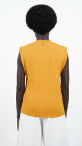 Immaculate Vegan - 1 People Marbella QRL - Sleeveless Top - Fenugreek