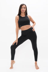 Immaculate Vegan - 1 People Munich MUC - High Waisted Leggings - Black Sand