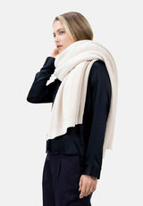 Immaculate Vegan - 1 People Olden OLA - Blanket Scarf & Throw - Egret
