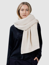 Immaculate Vegan - 1 People Olden OLA - Blanket Scarf & Throw - Egret