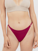 Immaculate Vegan - 1 People Crete HER - Bikini Bottom - Red Coral S