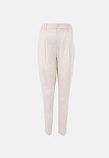 Immaculate Vegan - 1 People Salo QVD -Tapered Trousers-Egret